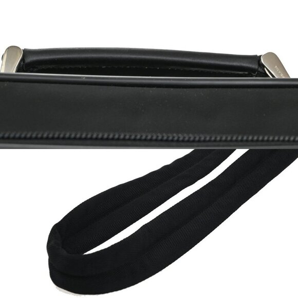 PRADA Logo Tessuto 2Way Business Shoulder Hnad Bag Nylon Leather Black 83KA991 - Picture 9 of 16
